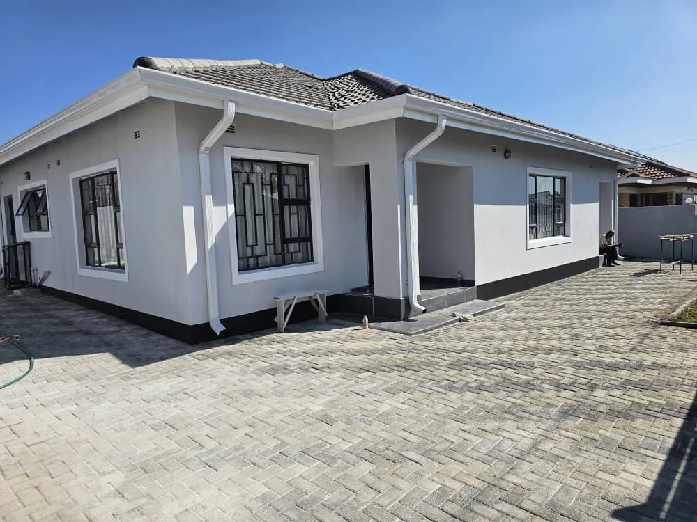 Completed house exterior
